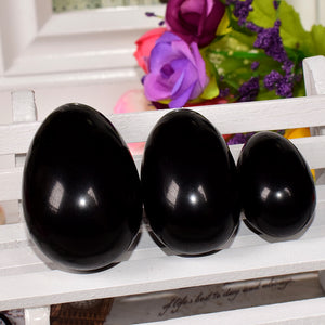 Black Obsidian Yoni Egg Set