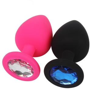 Gabby Rhinestone Silicone Butt Plug
