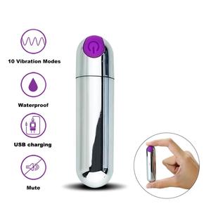 Venus Sleek Waterproof Silver Vibrating Bullet