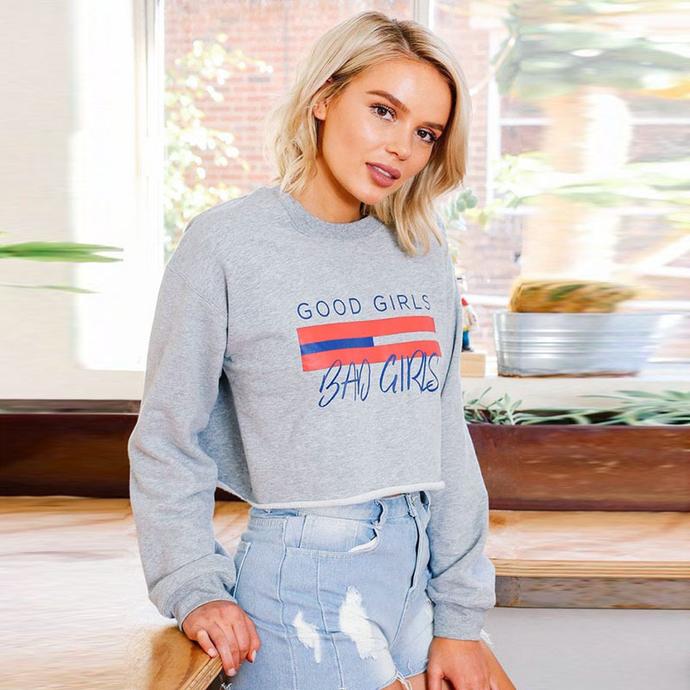 Good Girls Bad Girls Cropped Sweatshirt