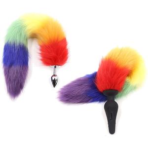 Foxxy Brown Rainbow Tail Butt Plug